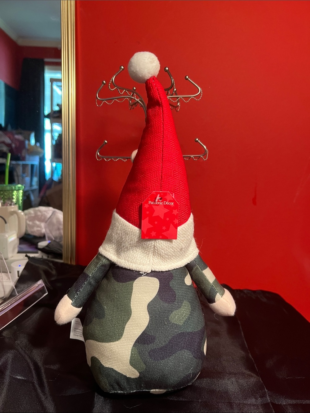 U.S. Army Red & Camo Holiday Gnome Plush - Picture 2 of 6